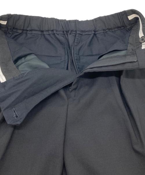MARKAWARE（マーカウェア）MARKAWARE (マーカウェア) ウールパンツ PEGTOP TROUSERS ペグトップパンツ 日本製 ブラック サイズ:1の古着・服飾アイテム