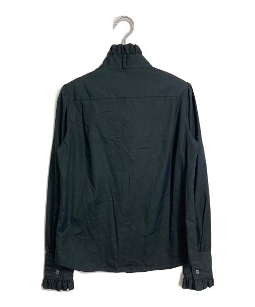 Vivienne Westwood RED LABEL（ヴィヴィアンウエストウッドレッドレーベル）Vivienne Westwood RED LABEL (ヴィヴィアンウエストウッドレッドレーベル) フリルシャツ　コットンシャツ ブラック サイズ:2の古着・服飾アイテム