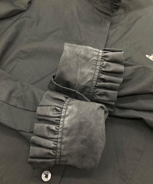 Vivienne Westwood RED LABEL（ヴィヴィアンウエストウッドレッドレーベル）Vivienne Westwood RED LABEL (ヴィヴィアンウエストウッドレッドレーベル) フリルシャツ　コットンシャツ ブラック サイズ:2の古着・服飾アイテム