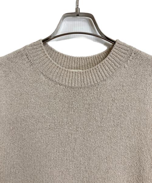 evam eva（エヴァムエヴァ）evam eva (エヴァムエヴァ) wool lily vest プルオーバー ベスト  ウールベスト　ノースリーブニット　日本製 ベージュ サイズ:実寸参照の古着・服飾アイテム