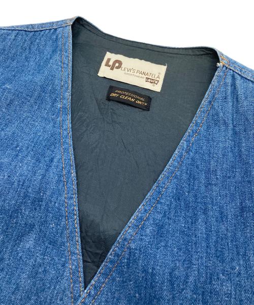 LEVI'S Panatera（リーバイスパナテラ）LEVI'S Panatera (リーバイスパナテラ) デニムベスト　ジレ　ライトアウター ブルー サイズ:実寸参照の古着・服飾アイテム