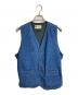 LEVI'S Panatera（リーバイスパナテラ）の古着「デニムベスト　ジレ　ライトアウター」｜ブルー