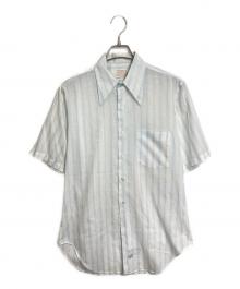 ARROW（アロー）の古着「70’S半袖ストライプシャツ」｜スカイブルー×ホワイト