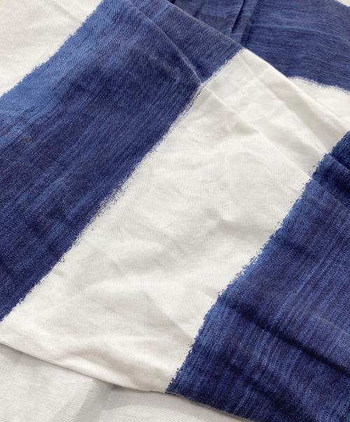 POLO RALPH LAUREN（ポロ・ラルフローレン）POLO RALPH LAUREN (ポロ・ラルフローレン) 【古着】90’S手書きボーダーシャツ　長袖シャツ　90年代　ポニー刺繍 ネイビー×ホワイト サイズ:Lの古着・服飾アイテム