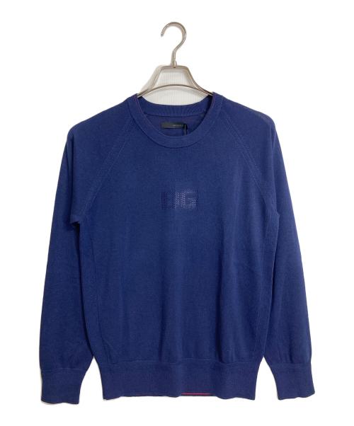 BRIEFING（ブリーフィング）BRIEFING (ブリーフィング) SILK CASHMERE CREWNECK KNIT シルクカシミヤクルーネックニット　長袖ニット　薄手ニット ネイビー サイズ:Mの古着・服飾アイテム