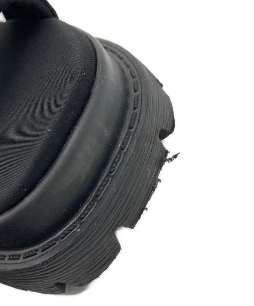 LANVIN（ランバン）LANVIN (ライバン) トラックソールベルクロストラップサンダル スポーツサンダル ロゴサンダル ブラック サイズ:Lの古着・服飾アイテム