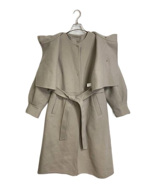 green label relaxing（グリーンレーベルリラクシング）green label relaxing (グリーンレーベルリラクシング) マルチウェイ リバー コート ライトグレー サイズ:36の古着・服飾アイテム