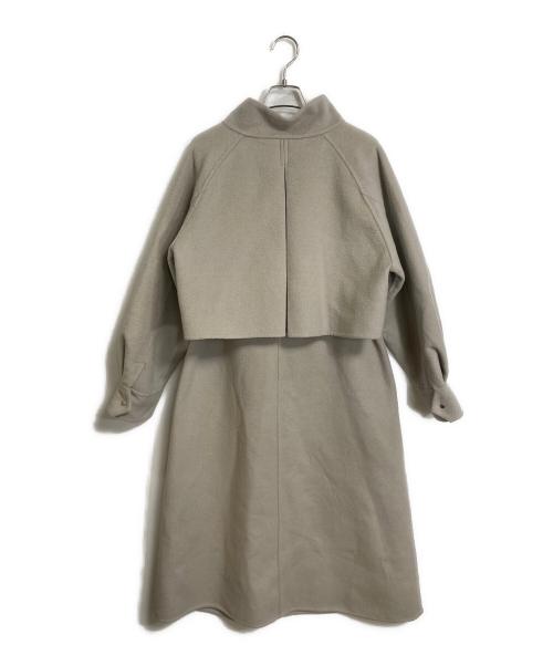 green label relaxing（グリーンレーベルリラクシング）green label relaxing (グリーンレーベルリラクシング) マルチウェイ リバー コート ライトグレー サイズ:36の古着・服飾アイテム