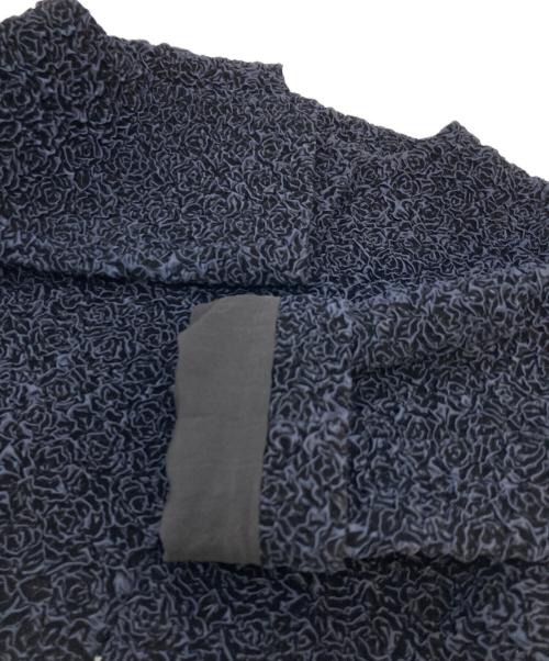 Christian Dior（クリスチャン ディオール）Christian Dior (クリスチャン ディオール) ノーカラーショートジャケット シルクポリノノーカラージャケット ネイビー サイズ:34の古着・服飾アイテム