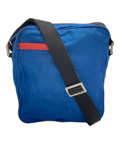 PRADA SPORTS（プラダスポーツ）PRADA SPORTS (プラダスポーツ) ナイロンショルダーバッグ ロゴバー ネイビーの古着・服飾アイテム