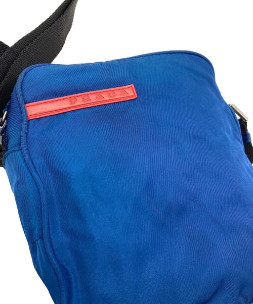 PRADA SPORTS（プラダスポーツ）PRADA SPORTS (プラダスポーツ) ナイロンショルダーバッグ ロゴバー ネイビーの古着・服飾アイテム