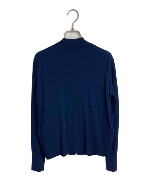 theory（セオリー）theory (セオリー) コンパクトクロップドジップアップジャンパー ジップアップニット ネイビー サイズ:Sの古着・服飾アイテム