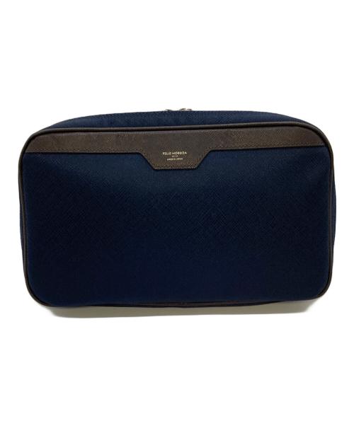 PELLE MORBIDA（ペッレモルビダ）PELLE MORBIDA (ペッレモルビダ) ウェストバッグ  キャピターノ　ボディバッグ ネイビー サイズ:実寸参照の古着・服飾アイテム