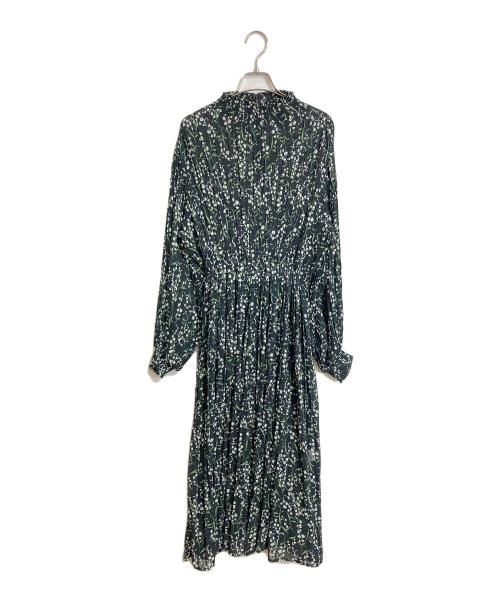 Sov.（ソブ）Sov. (ソブ) lily bell シフォン ワンピース　ロングワンピース　マキシワンピース　フラワープリントワンピース　花柄 ブラック サイズ:36の古着・服飾アイテム