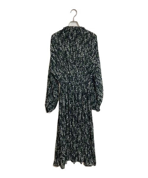 Sov.（ソブ）Sov. (ソブ) lily bell シフォン ワンピース　ロングワンピース　マキシワンピース　フラワープリントワンピース　花柄 ブラック サイズ:36の古着・服飾アイテム