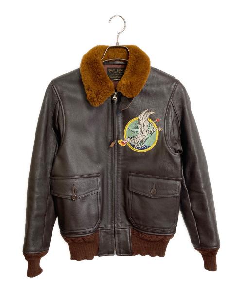 THE REAL McCOY'S（ザ・リアルマッコイズ）THE REAL McCOY'S (ザ・リアルマッコイズ) G1 フライトジャケット　レザージャケット ブラウン サイズ:36の古着・服飾アイテム