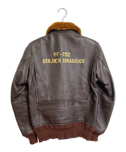 THE REAL McCOY'S（ザ・リアルマッコイズ）THE REAL McCOY'S (ザ・リアルマッコイズ) G1 フライトジャケット　レザージャケット ブラウン サイズ:36の古着・服飾アイテム