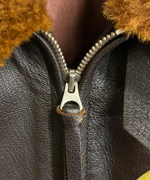 THE REAL McCOY'S（ザ・リアルマッコイズ）THE REAL McCOY'S (ザ・リアルマッコイズ) G1 フライトジャケット　レザージャケット ブラウン サイズ:36の古着・服飾アイテム