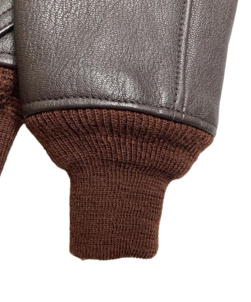 THE REAL McCOY'S（ザ・リアルマッコイズ）THE REAL McCOY'S (ザ・リアルマッコイズ) G1 フライトジャケット　レザージャケット ブラウン サイズ:36の古着・服飾アイテム