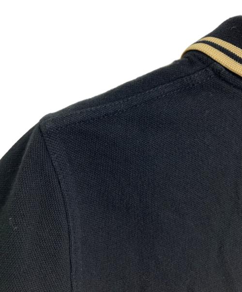 FRED PERRY（フレッドペリー）FRED PERRY (フレッドペリー) ロゴ刺繍ポロシャツ　半袖ポロシャツ　イギリス製 ブラック サイズ:EUR36の古着・服飾アイテム