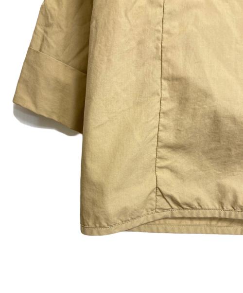 DANTON（ダントン）DANTON (ダントン) DOWNPROOF COLLARLESS SHORT JACKET ダウンプルーフカラーレストランショートジャケット　ノーカラージャケット　アウター　ライトアウター ベージュ サイズ:38の古着・服飾アイテム