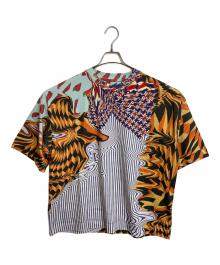 DRIES VAN NOTEN（ドリスヴァンノッテン）の古着「オーバーサイズTシャツ　半袖カットソー　Tシャツ　Tee  総柄　21FW」｜マルチカラー