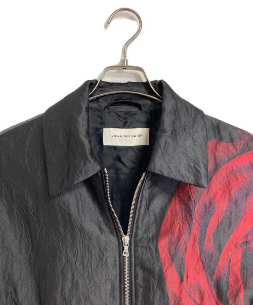 DRIES VAN NOTEN（ドリスヴァンノッテン）DRIES VAN NOTEN (ドリスヴァンノッテン) VOYDS BIS 3149 W.W.JACKET ボンバージャケット　ドローコード　アウター ブラック サイズ:Smallの古着・服飾アイテム