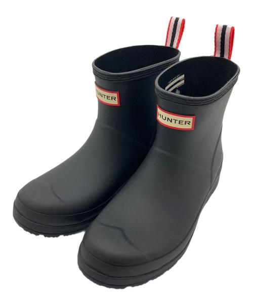 HUNTER（ハンター）HUNTER (ハンター) オリジナル プレイショート　レインブーツ　レインシューズ　長靴 ブラック サイズ:UK4の古着・服飾アイテム