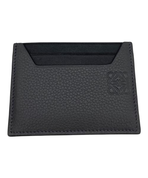 LOEWE（ロエベ）LOEWE (ロエベ) アナグラムロゴ オープンプレーンカードホルダー グレー×ブラック サイズ:実寸参照の古着・服飾アイテム