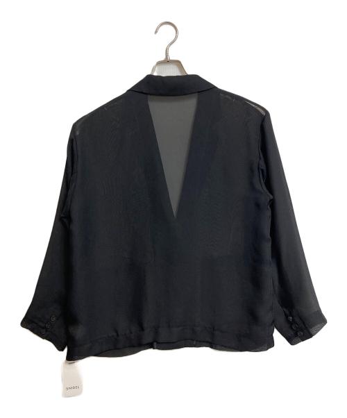 Snidel（スナイデル）Snidel (スナイデル) シアージャケット　テーラードジャケット　アウター　ライトアウター　薄手ジャケット　セレモニー ブラック サイズ:1の古着・服飾アイテム
