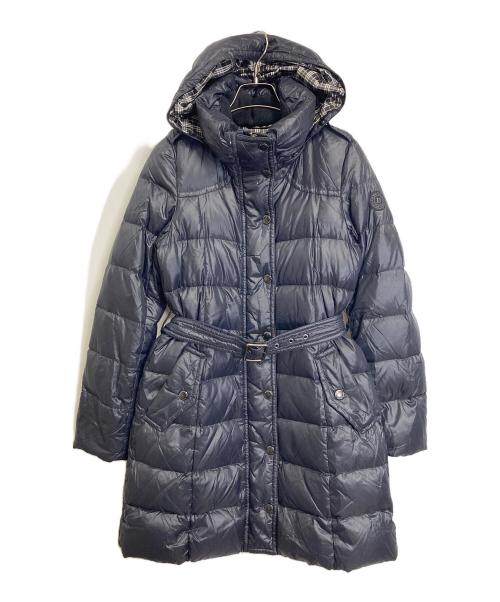 BURBERRY BLUE LABEL（バーバリー ブルー レーベル）BURBERRY BLUE LABEL (バーバリーロンドンブルーレーベル) ダウンコート　ロングコート　アウター ブラック サイズ:38の古着・服飾アイテム