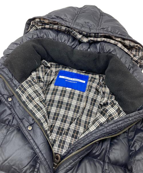 BURBERRY BLUE LABEL（バーバリー ブルー レーベル）BURBERRY BLUE LABEL (バーバリーロンドンブルーレーベル) ダウンコート　ロングコート　アウター ブラック サイズ:38の古着・服飾アイテム