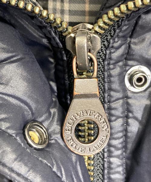 BURBERRY BLUE LABEL（バーバリー ブルー レーベル）BURBERRY BLUE LABEL (バーバリーロンドンブルーレーベル) ダウンコート　ロングコート　アウター ブラック サイズ:38の古着・服飾アイテム