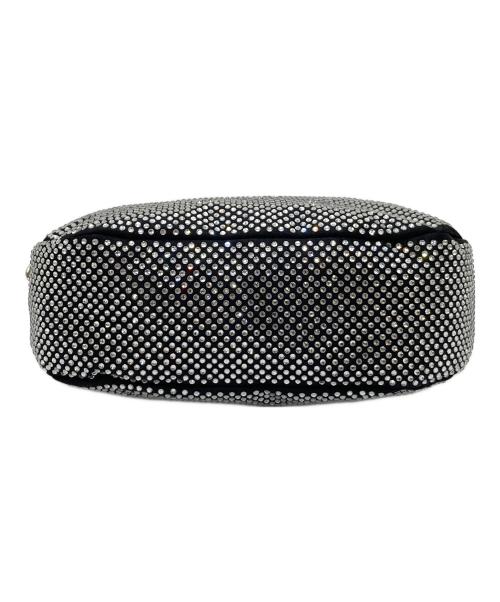 MARELLA（マレーラ）MARELLA (マレーラ) ラインストーンチェーンショルダーバッグ　セレモニー ブラック×シルバー サイズ:実寸参照の古着・服飾アイテム