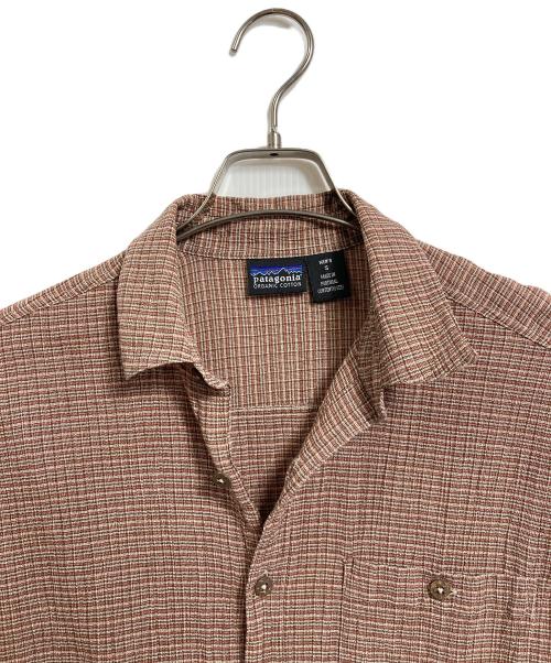 Patagonia（パタゴニア）Patagonia (パタゴニア) 【古着】半袖シャツ　コットンシャツ　02年製 ブラウン サイズ:Sの古着・服飾アイテム