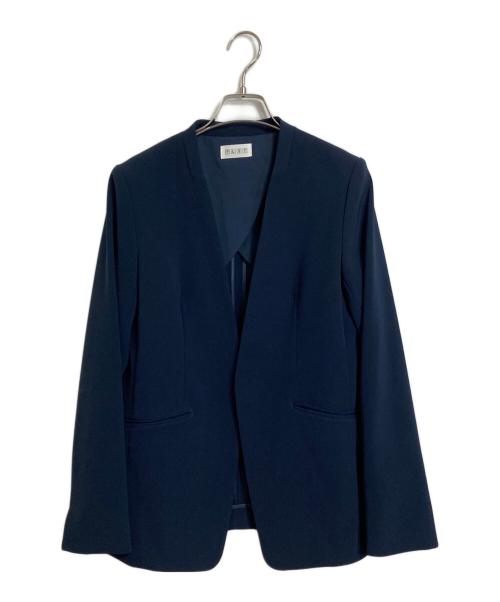 PLST（プラステ）PLST (プラステ) プレミアムオックスカラーレスジャケットパンツセットアップスーツ ネイビー サイズ:Mの古着・服飾アイテム