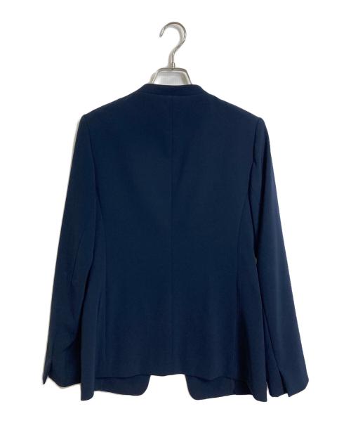 PLST（プラステ）PLST (プラステ) プレミアムオックスカラーレスジャケットパンツセットアップスーツ ネイビー サイズ:Mの古着・服飾アイテム