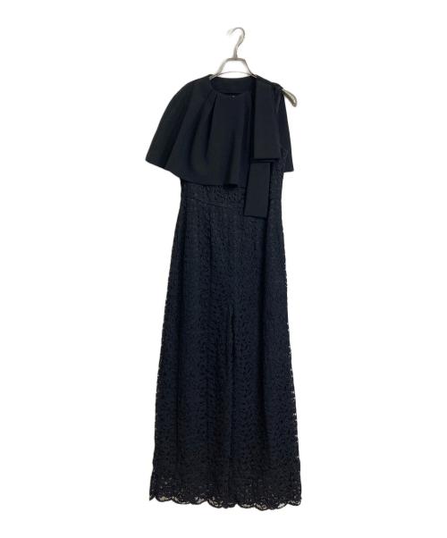 CELFORD（セルフォード）CELFORD (セルフォード) ケープ付きオールインワン  メッシュノースリーブオールインワン ブラック サイズ:38の古着・服飾アイテム