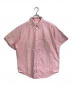 BROOKS BROTHERSブルックスブラザーズ）の古着「【古着】ボタンダウン半袖シャツ」｜ピンク