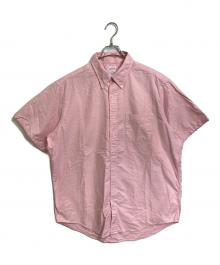 BROOKS BROTHERS（ブルックスブラザーズ）の古着「【古着】ボタンダウン半袖シャツ」｜ピンク