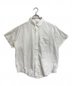 BROOKS BROTHERSブルックスブラザーズ）の古着「【古着】ボタンダウン半袖シャツ」｜ホワイト