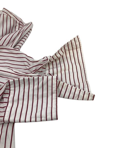 BROOKS BROTHERS（ブルックスブラザーズ）BROOKS BROTHERS (ブルックスブラザーズ) ストライプシャツ カフスシャツ　コットンシャツ　 ブラウン×ホワイト サイズ:16−4の古着・服飾アイテム