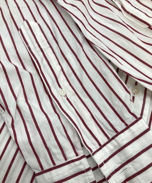 BROOKS BROTHERS（ブルックスブラザーズ）BROOKS BROTHERS (ブルックスブラザーズ) ストライプシャツ カフスシャツ　コットンシャツ　 ブラウン×ホワイト サイズ:16−4の古着・服飾アイテム