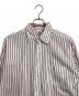 BROOKS BROTHERS (ブルックスブラザーズ) ストライプシャツ カフスシャツ　コットンシャツ　 ブラウン×ホワイト サイズ:16−4：4000円