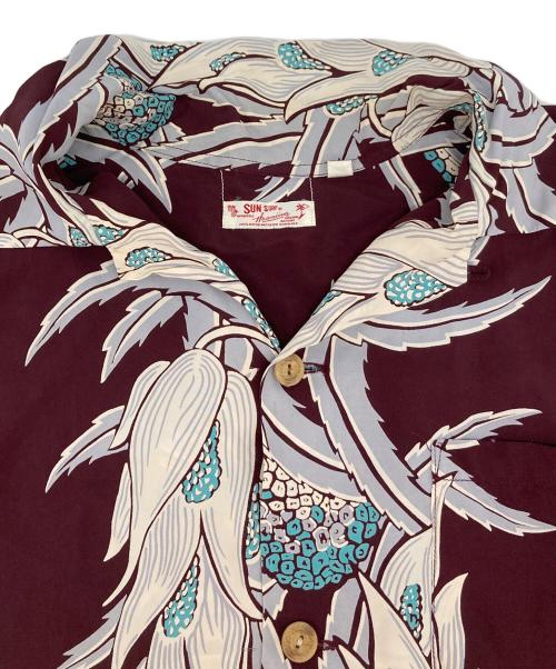 Sun Surf（サンサーフ）Sun Surf (サンサーフ) アロハシャツ パイナップル柄 ブラウン サイズ:Lの古着・服飾アイテム