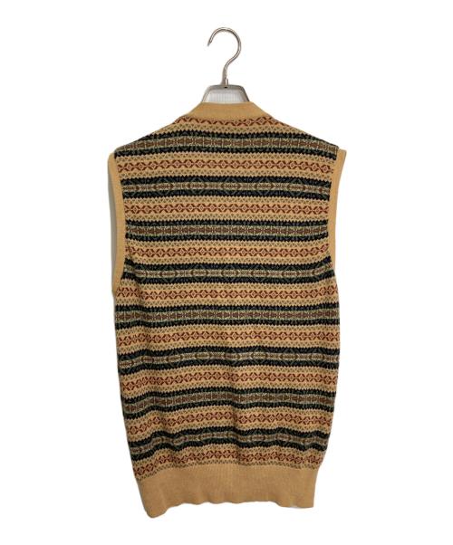 POLO RALPH LAUREN（ポロ・ラルフローレン）POLO RALPH LAUREN (ポロ・ラルフローレン) シルク混ネイティブベスト ベージュ サイズ:Mの古着・服飾アイテム