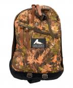 GREGORYグレゴリー）の古着「旧タグコットンウッドカモリュック　バックパック　アウトドア」｜オレンジ×オリーブ