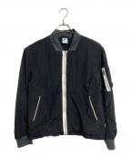 NIKEナイキ）の古着「ナイロンボンバージャケット」｜ブラック