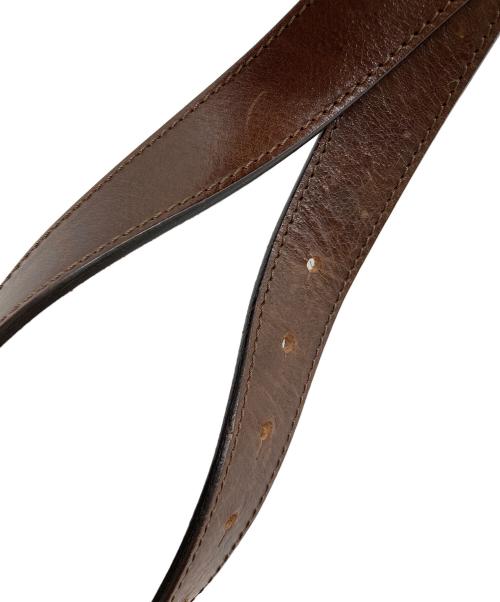 DSQUARED2（ディースクエアード）DSQUARED2 (ディースクエアード) レザーベルト ブラウン サイズ:実寸参照の古着・服飾アイテム