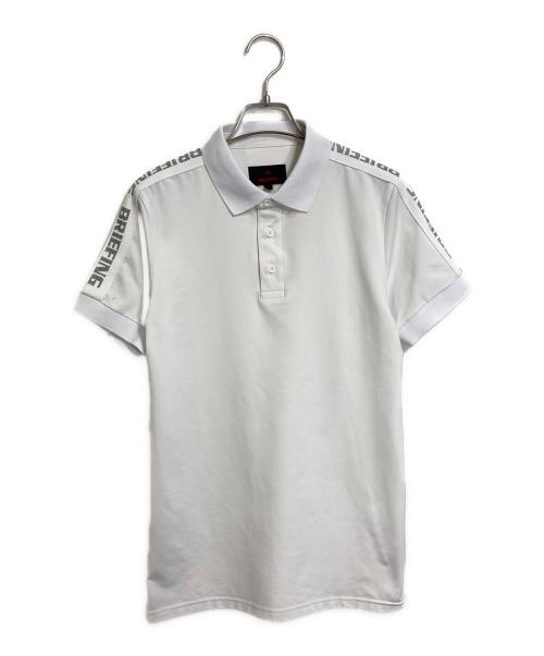 BRIEFING（ブリーフィング）BRIEFING (ブリーフィング) ポロシャツ SHOULDER LINE POLO メンズショルダーラインポロ ホワイト サイズ:Sの古着・服飾アイテム
